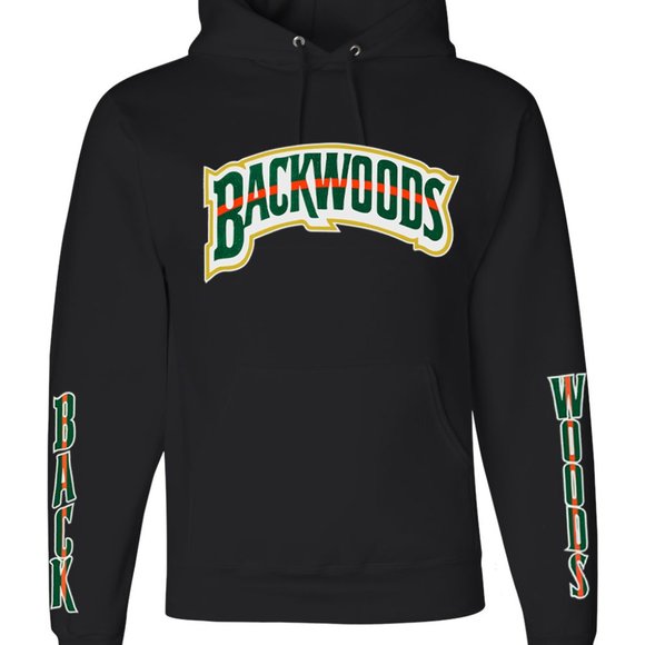 Backwoods 'Green Print' Hoodie - Unisex - Picture 1 of 3